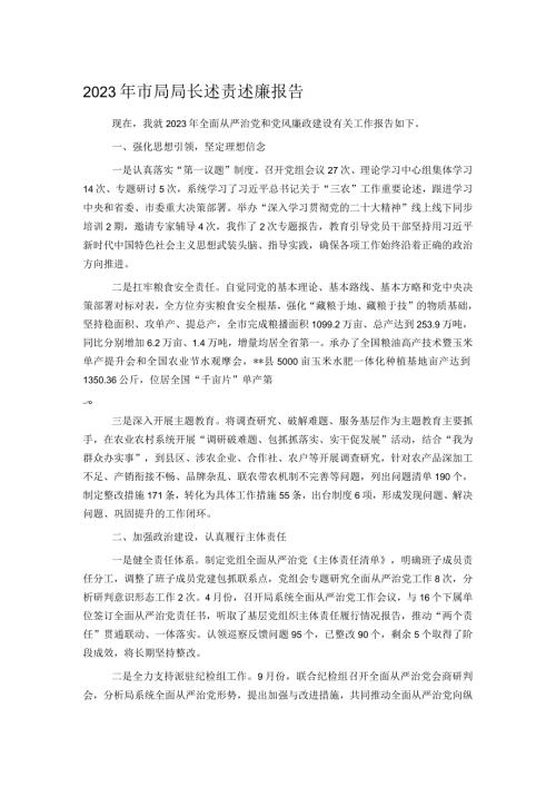 2023年市局局长述责述廉报告.docx