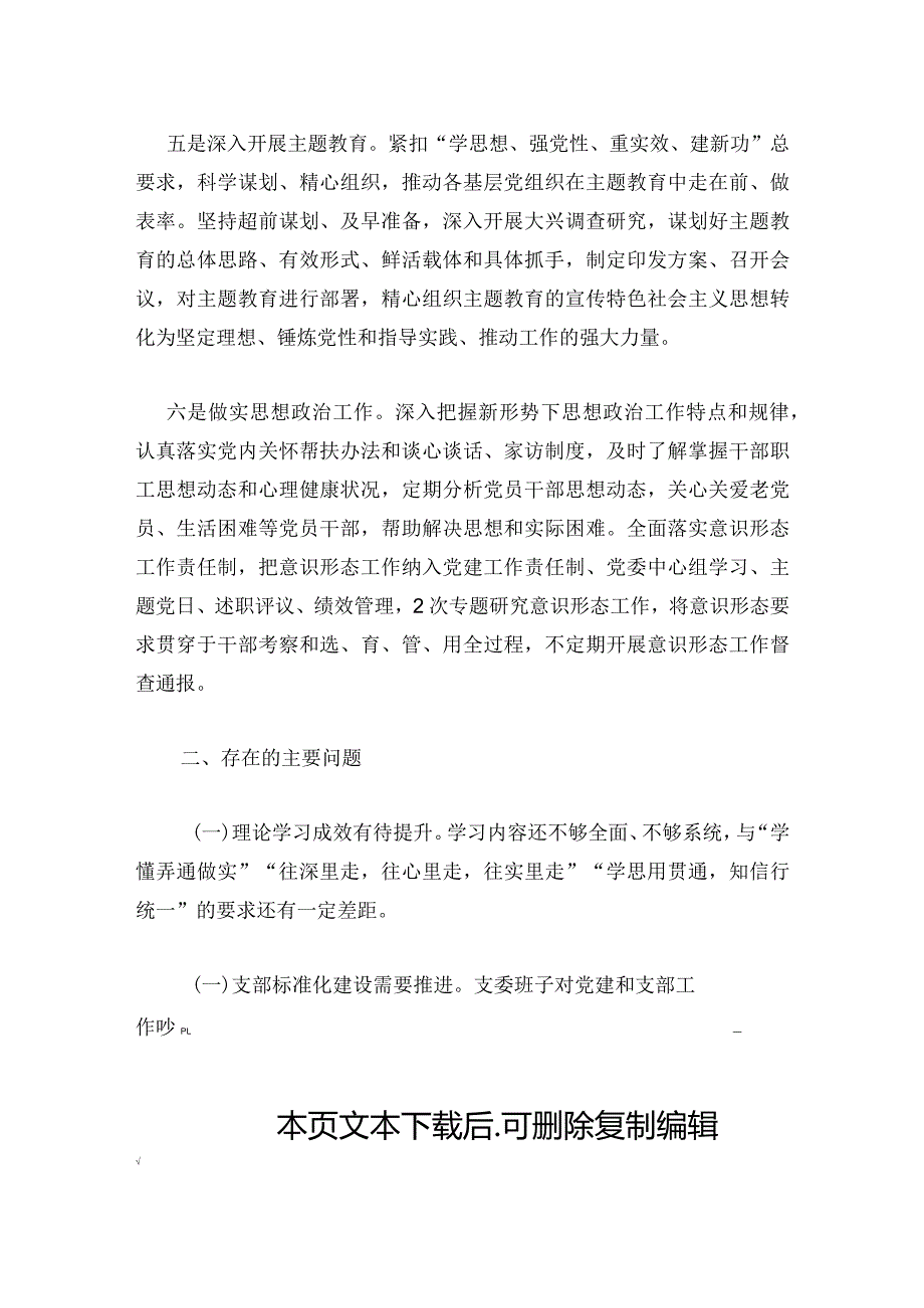 2024支部书记党建述职报告（最新版）.docx_第3页