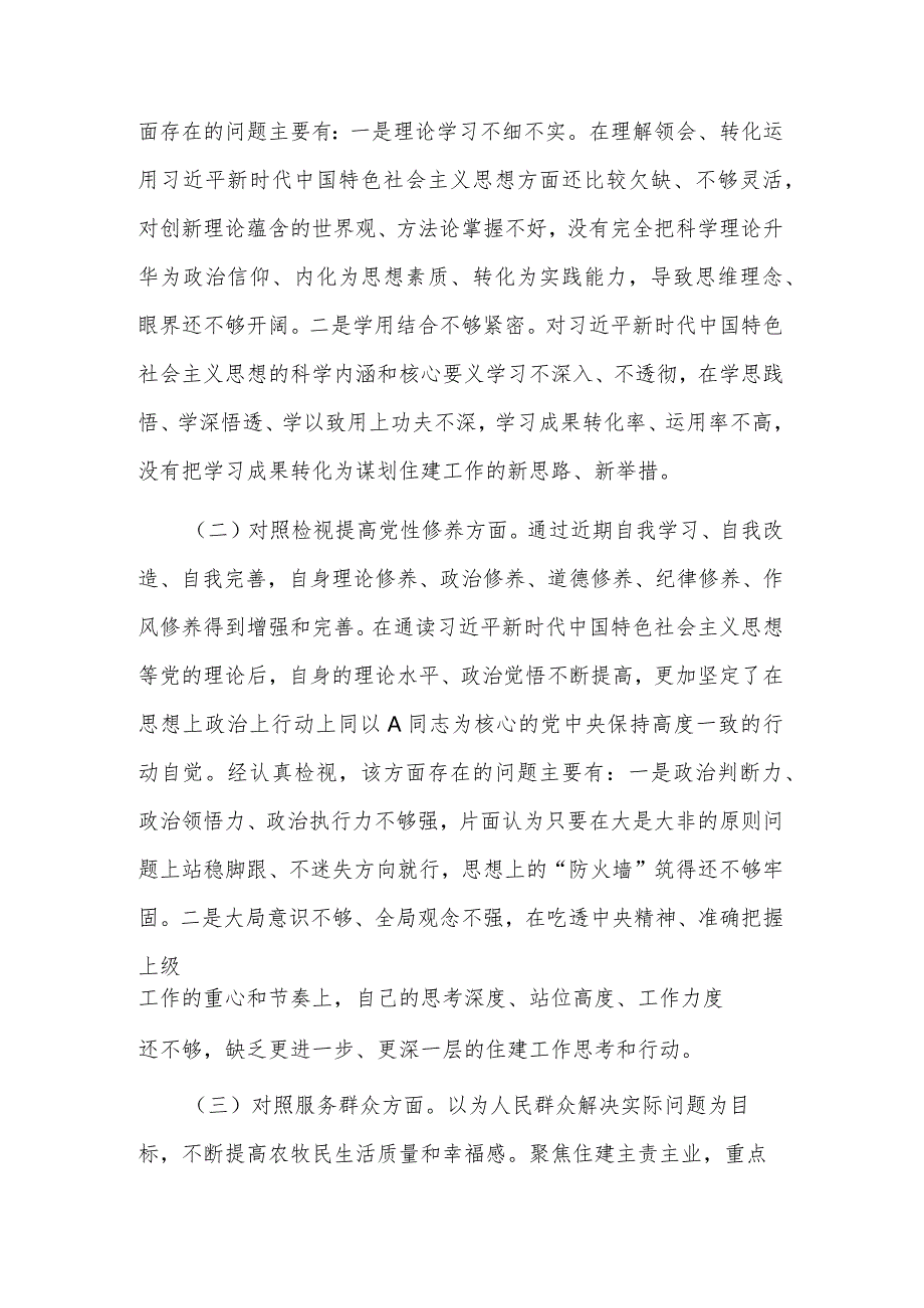 2024支部主题教育新组织生活会个人对照检查发言集合篇范文.docx_第2页