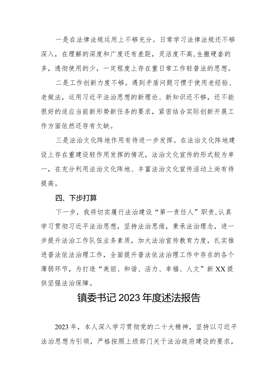 镇党政主要负责人2023述法报告三篇.docx_第3页