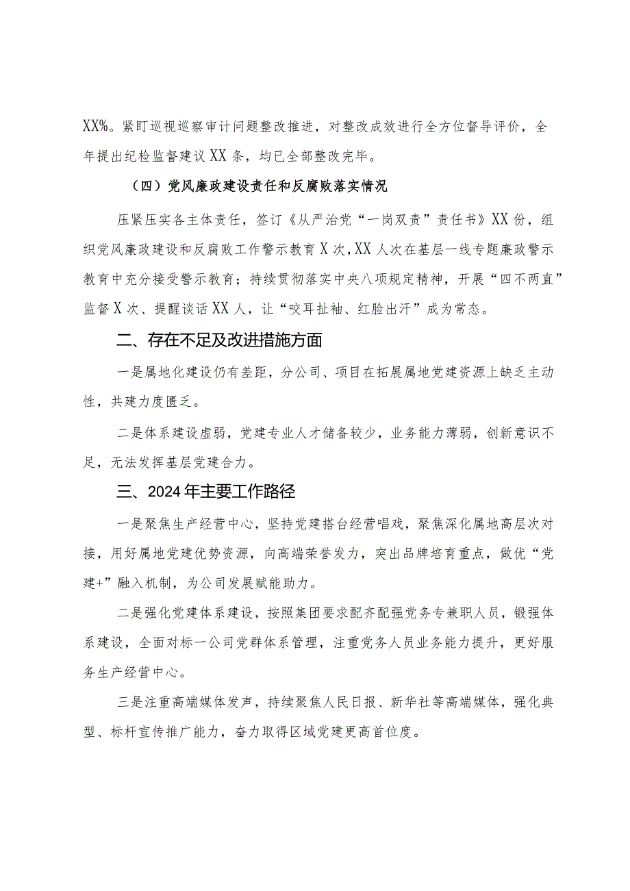 央企2023党建工作述职报告(2).docx_第3页