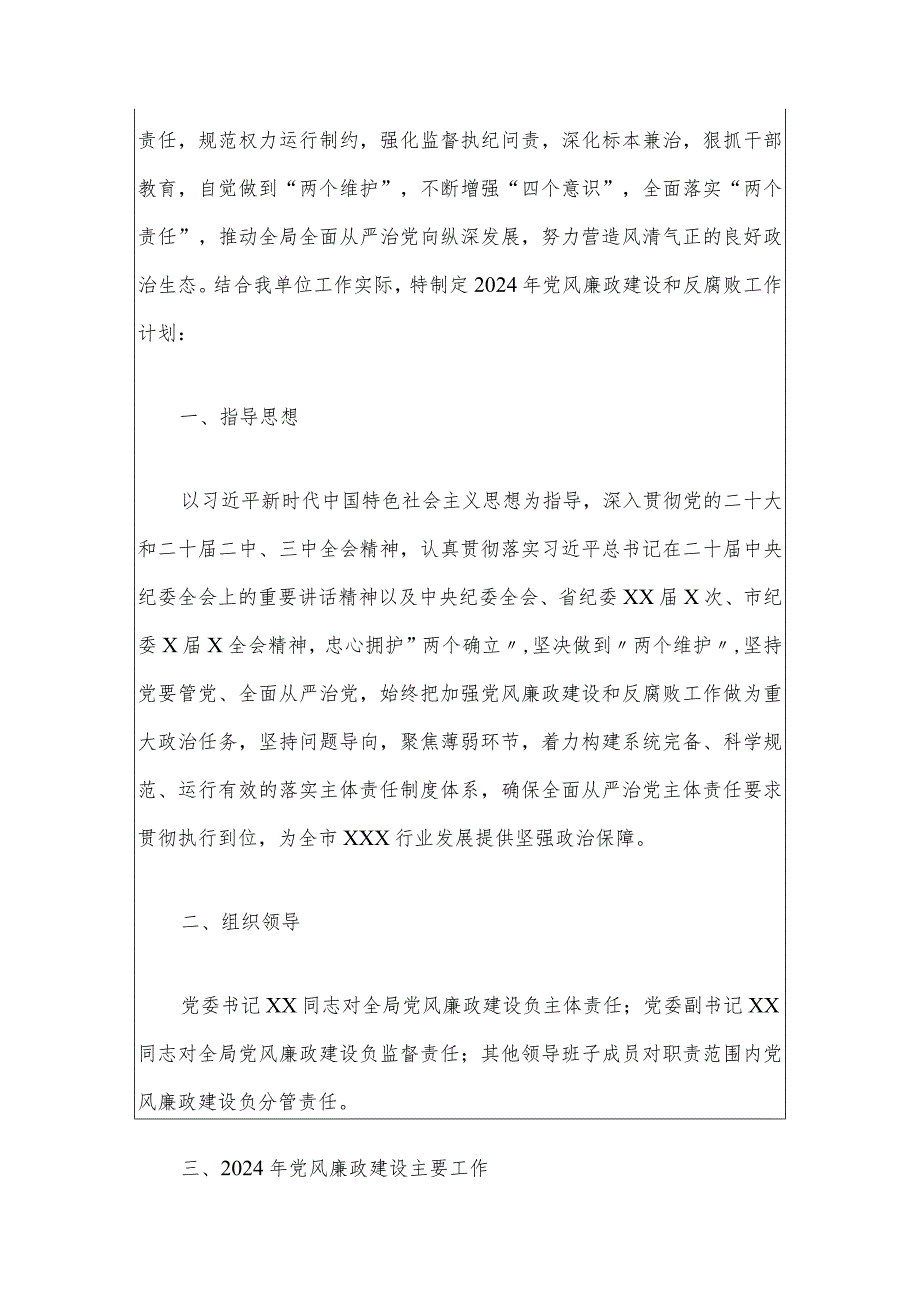 2024年党风廉政建设工作计划方案.docx_第2页