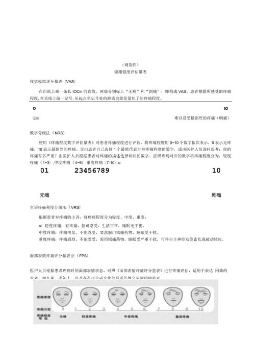 癌痛强度、性质、全面、爆发痛评估量表、评估焦虑抑郁心理状态量表.docx