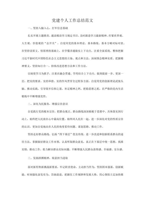 党建个人工作总结范文.docx