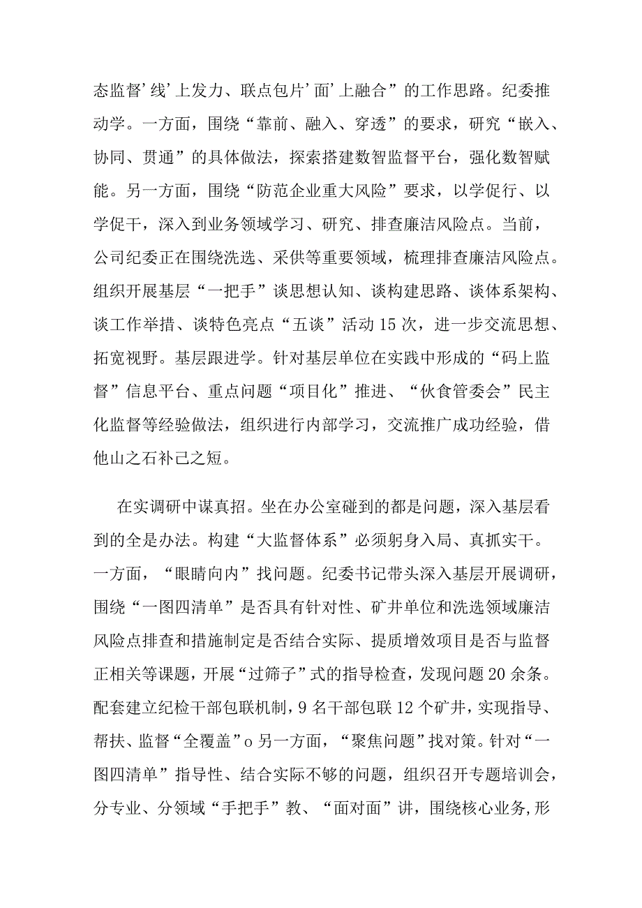在国有企业纪检监察大监督体系建设推进会上的汇报发言(1).docx_第2页