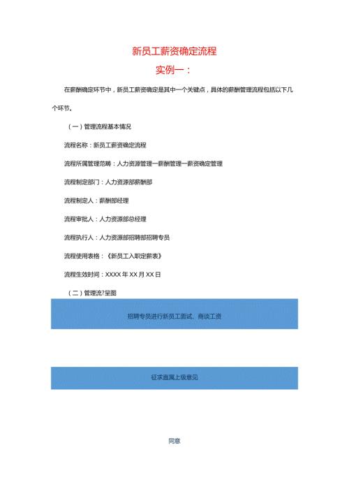 薪酬管理流程实例.docx