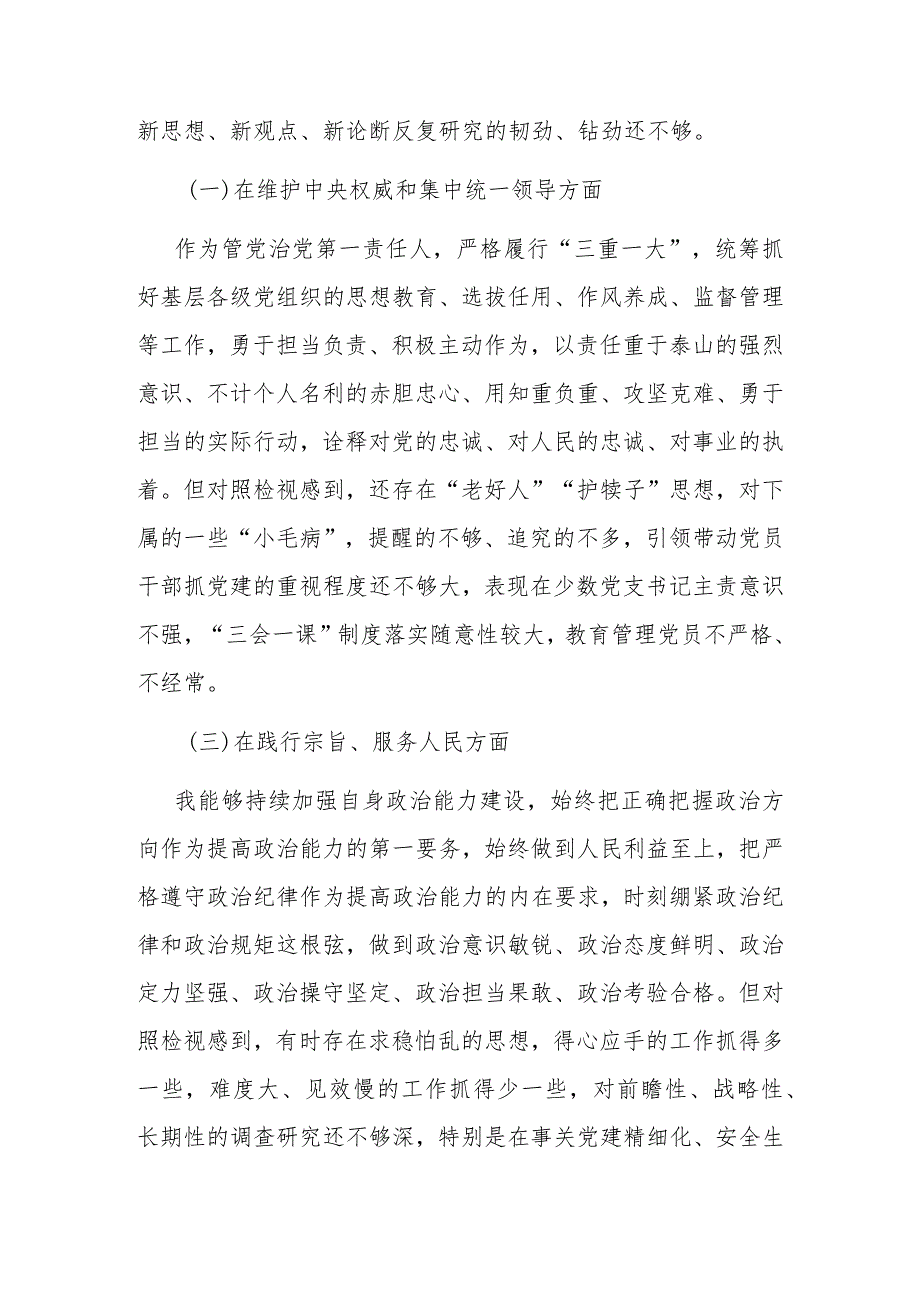 镇党委书记在2024“维护党中央权威和集中统一领导求真务实狠抓落实以身作则、廉洁自律践行宗旨服务人民”对照六个方面发言材料.docx_第2页