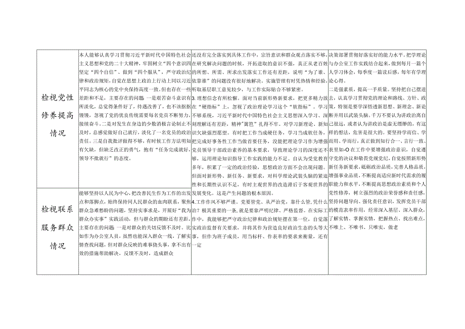 第二批20232024组织生活会四个检视方面存在问题检视剖析整改清单台账（检视学习贯彻党的创新理论、党性修养提高、联系服务群众、发挥.docx_第2页