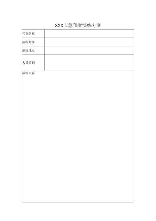 医院应急预案演练方案模板.docx
