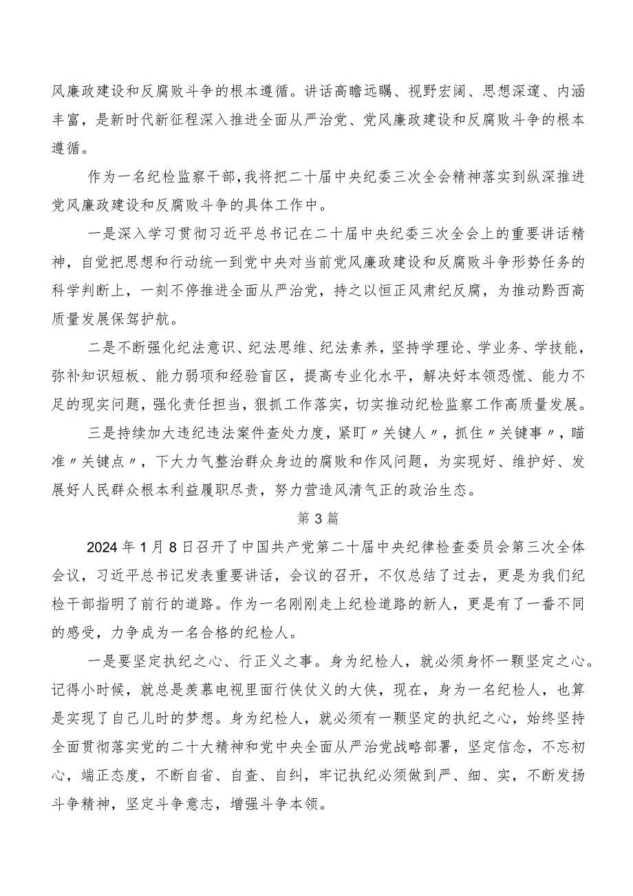 在深入学习二十中央纪委三次全会精神研讨发言材料、心得体会.docx_第2页
