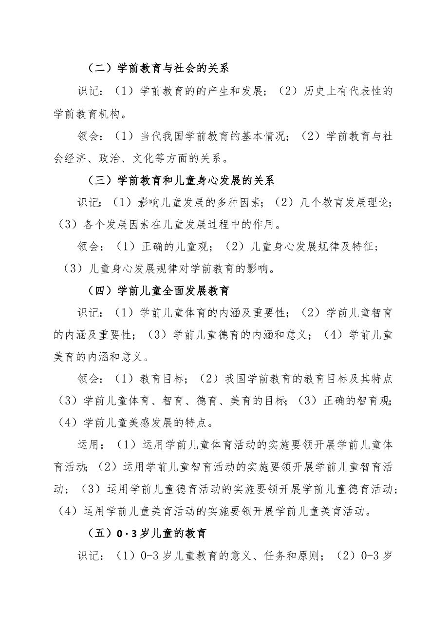 海南省专升本招生考试《学前教育学》考试大纲.docx_第2页