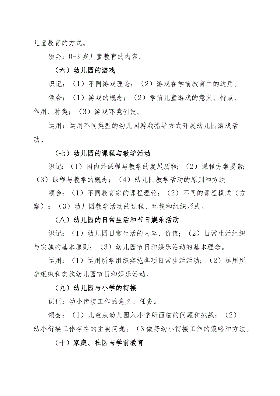 海南省专升本招生考试《学前教育学》考试大纲.docx_第3页