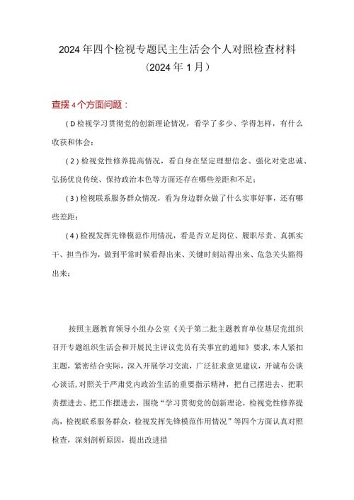 班子检视发挥先锋模范作用情况方面存在的问题.docx