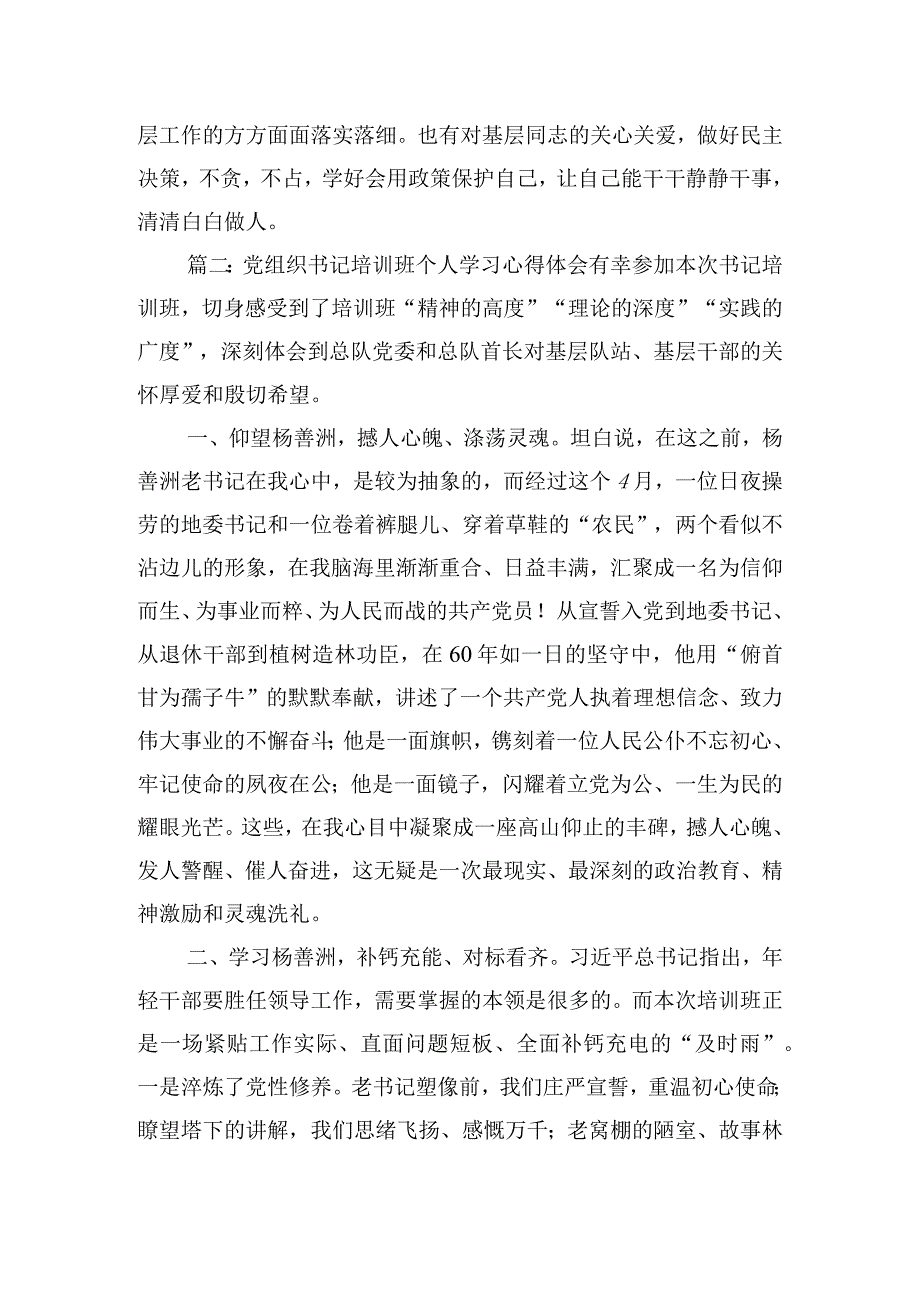 党组织书记培训班个人学习心得体会四篇.docx_第2页