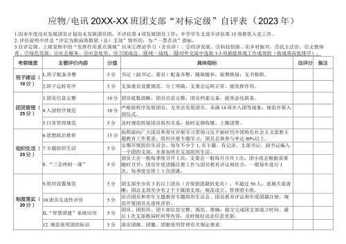 团支部2023年“对标定级”自评表.docx