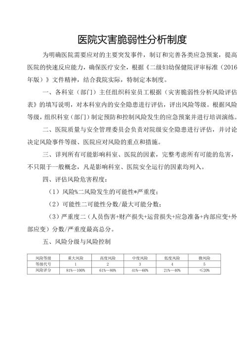 医院灾害脆弱性分析制度.docx