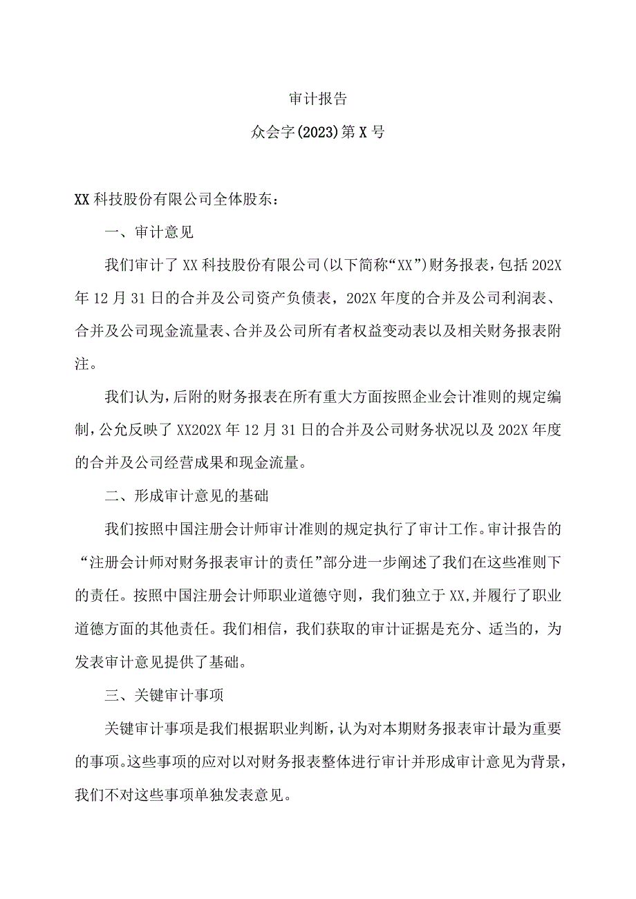 XX科技股份有限公司202X财务报表及审计报告.docx_第3页