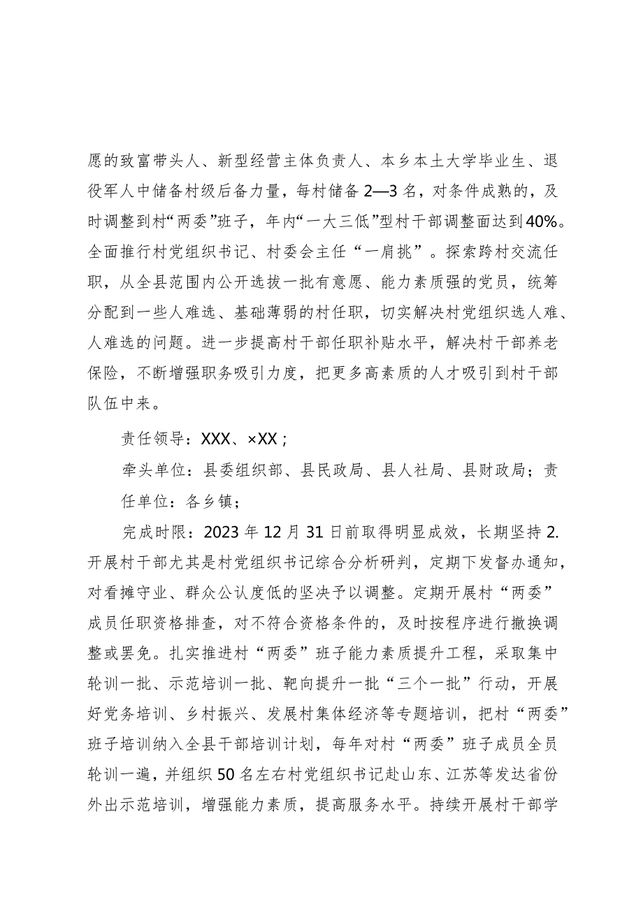县落实2023全市党组织书记抓基层党建述职点评问题整改方案 (1).docx_第2页