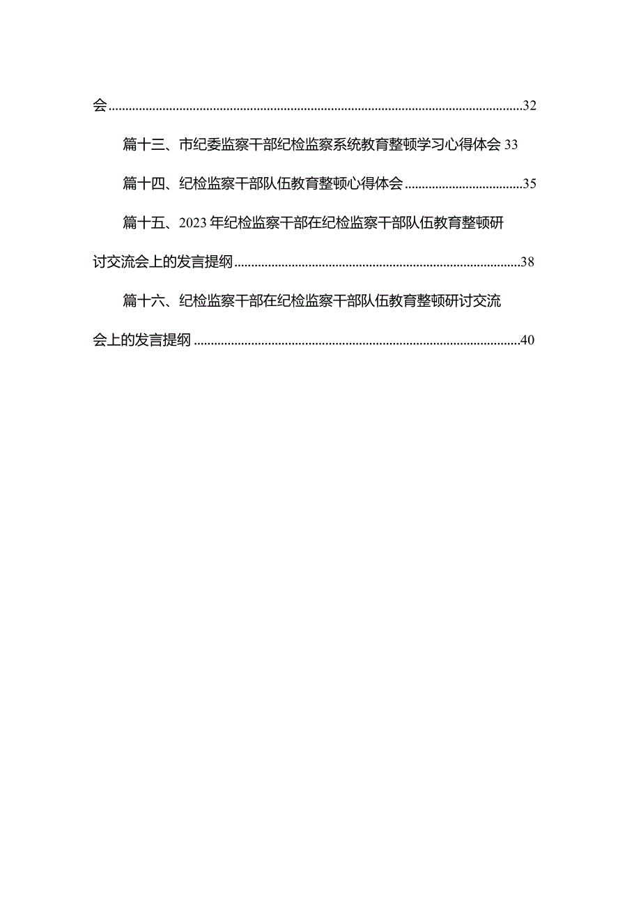 在纪检监察干部队伍教育整顿研讨交流会上的发言提纲（共16篇）(1).docx_第2页