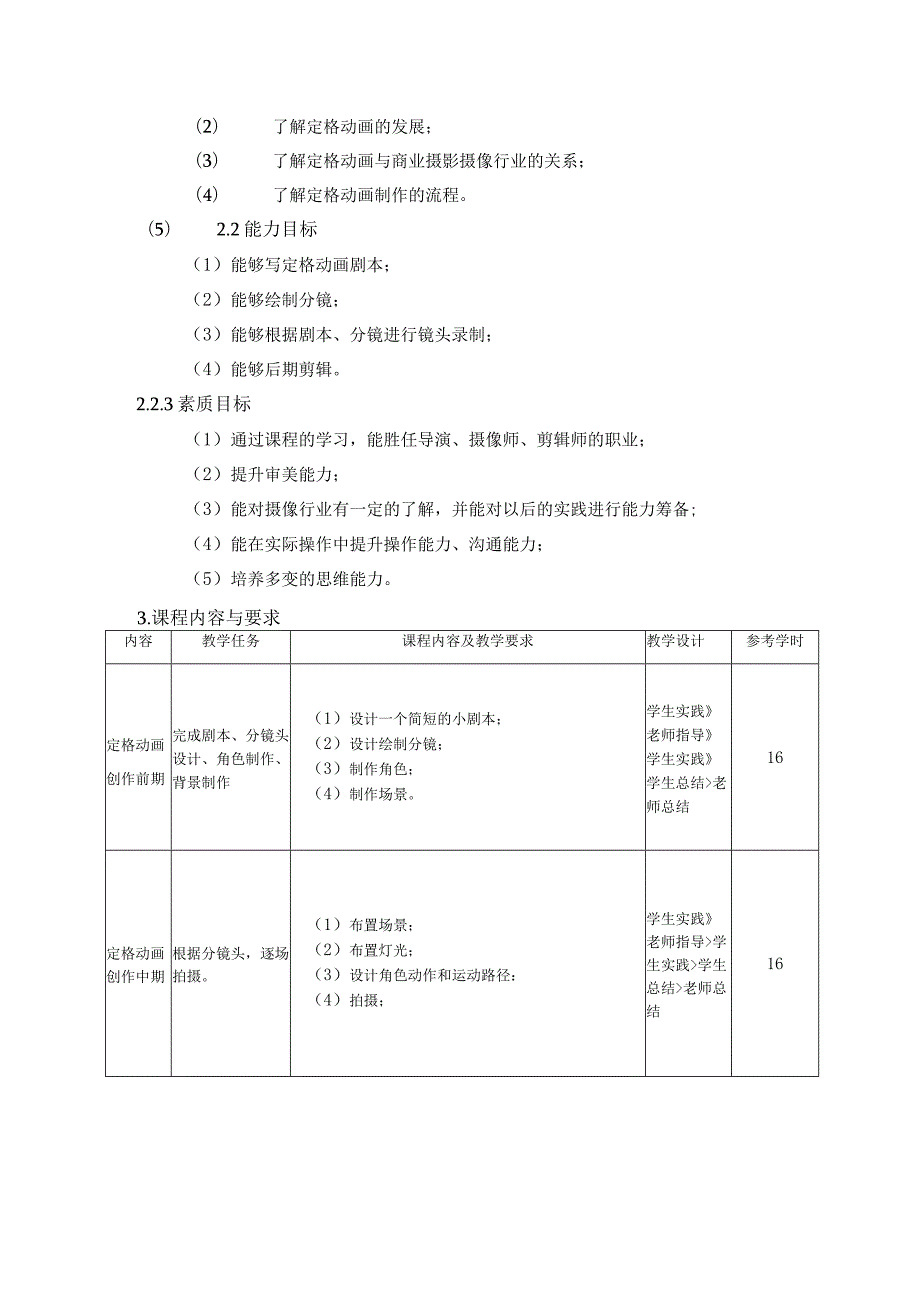 《影视动画》课程标准.docx_第2页