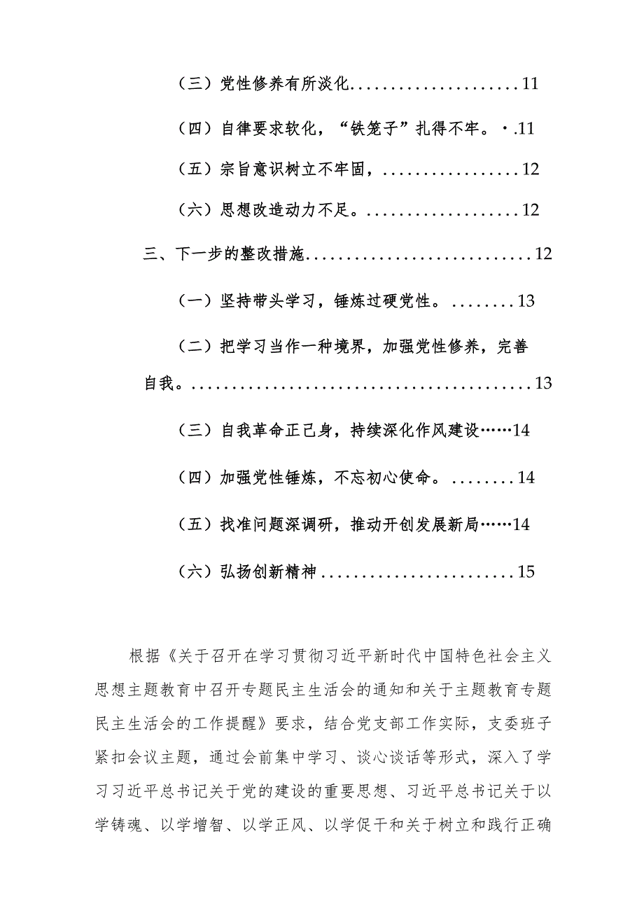 2024年党支部专题民主生活会（践行宗旨、服务人民、求真务实、狠抓落实等新6个对照方面）对照检查检查材料范文.docx_第2页