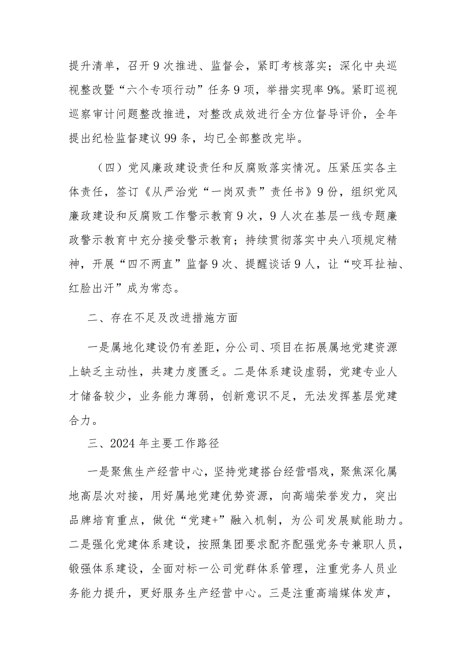 央企2023党建工作述职报告(1).docx_第3页