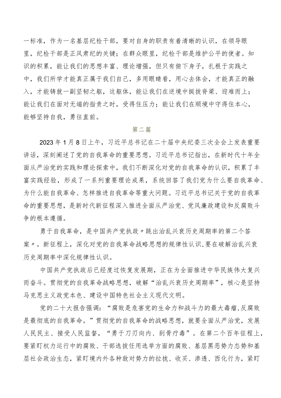 十篇“二十中央纪委三次全会精神”的讲话提纲.docx_第2页