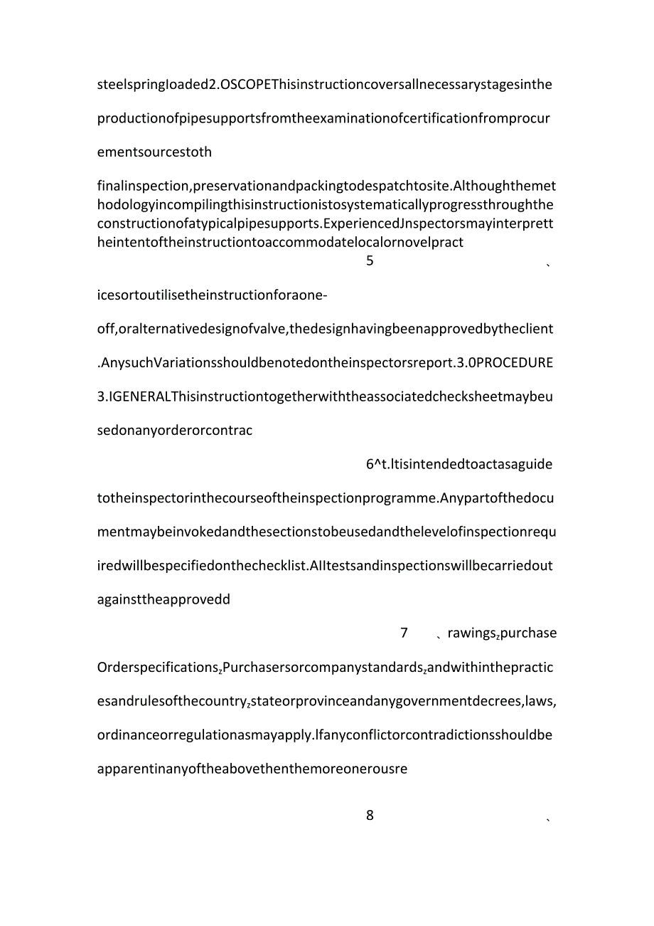 设备制造质量检验规程 Pipe Support Steel Spring Loaded.docx_第2页