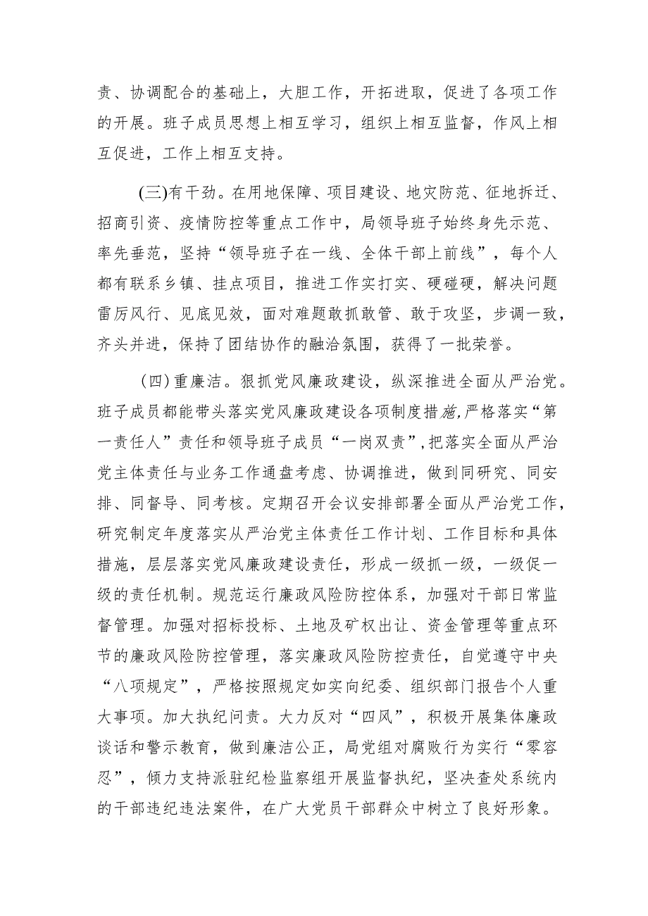 2023年自然资源局领导班子工作总结.docx_第2页