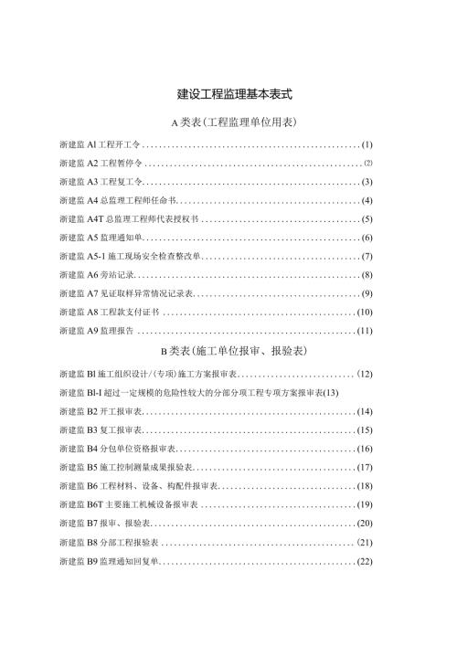建设工程监理基本表式.docx