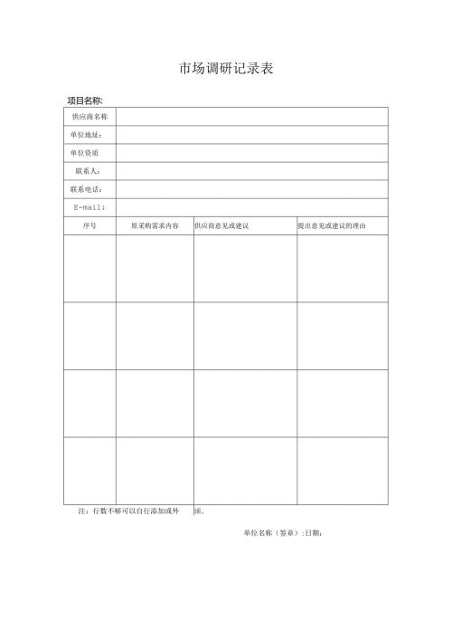 市场调研记录表：.docx