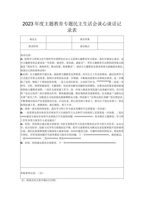 最新谈心谈话记录表2.docx