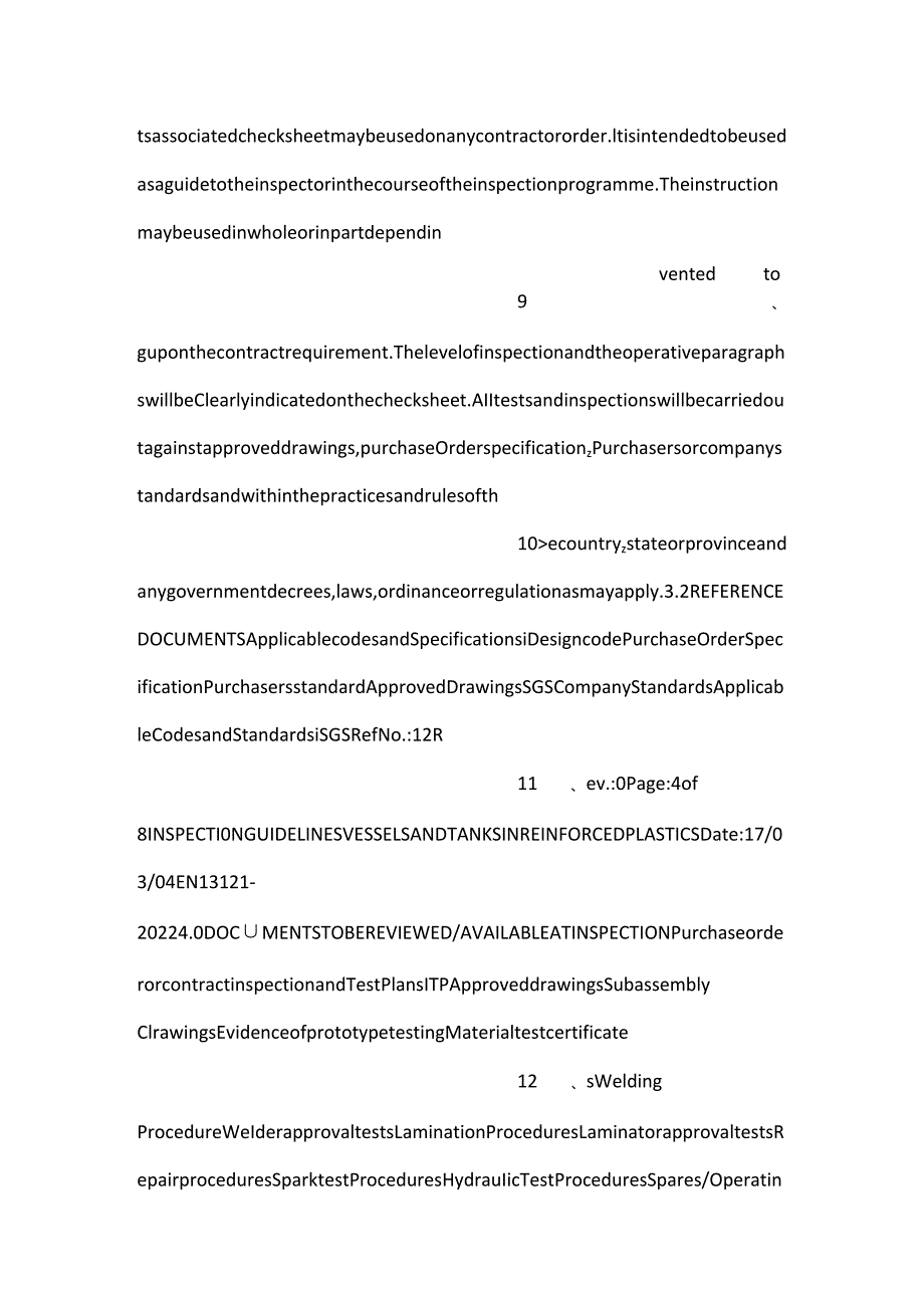 设备制造质量检验规程（Vessels and Tanks in Reinforced Plastics）.docx_第3页