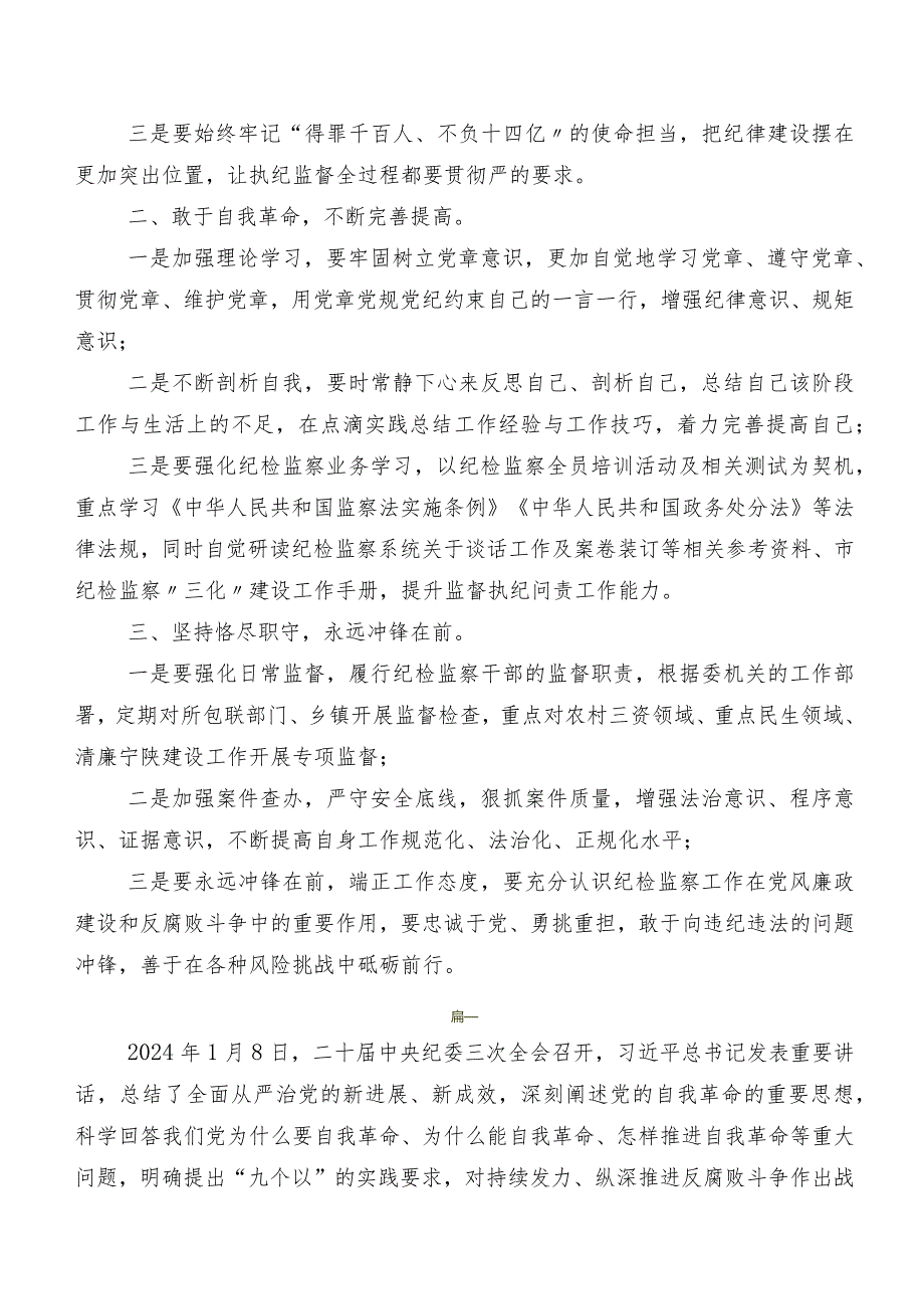 在专题学习二十中央纪委三次全会精神研讨交流发言材.docx_第3页