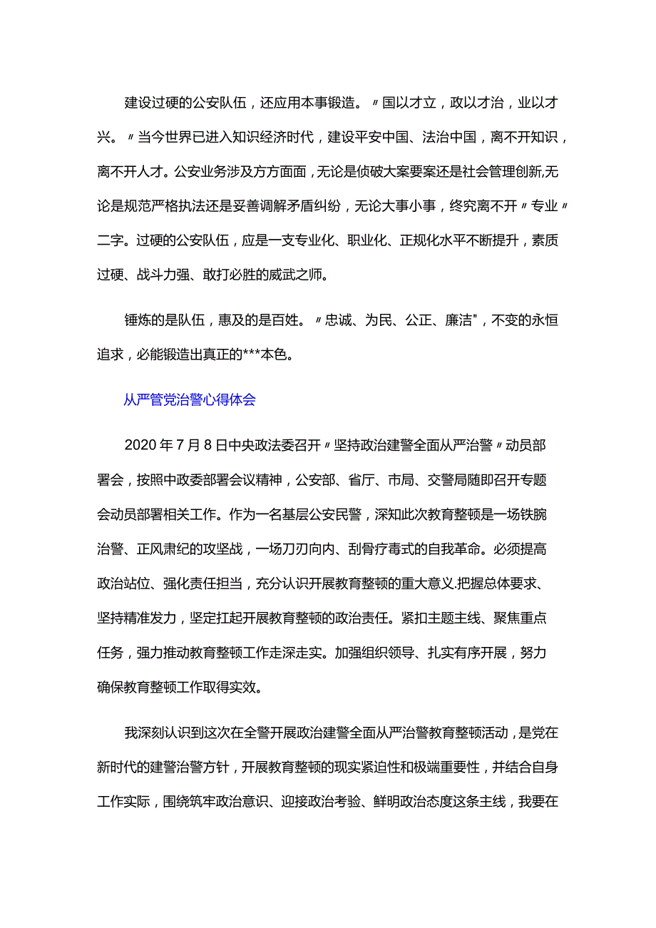 从严管党治警心得体会.docx_第3页