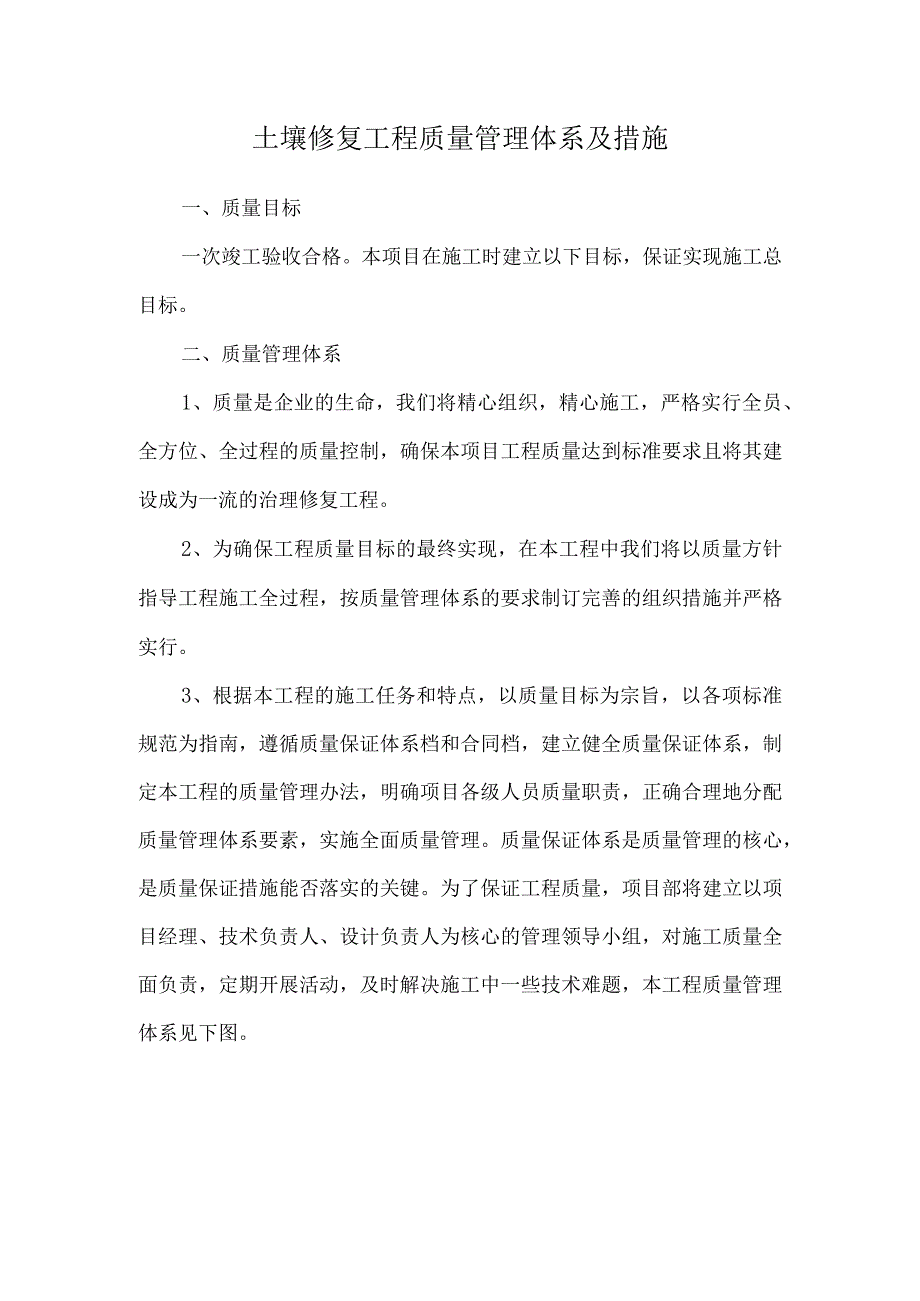 土壤修复工程质量管理体系及措施.docx_第1页