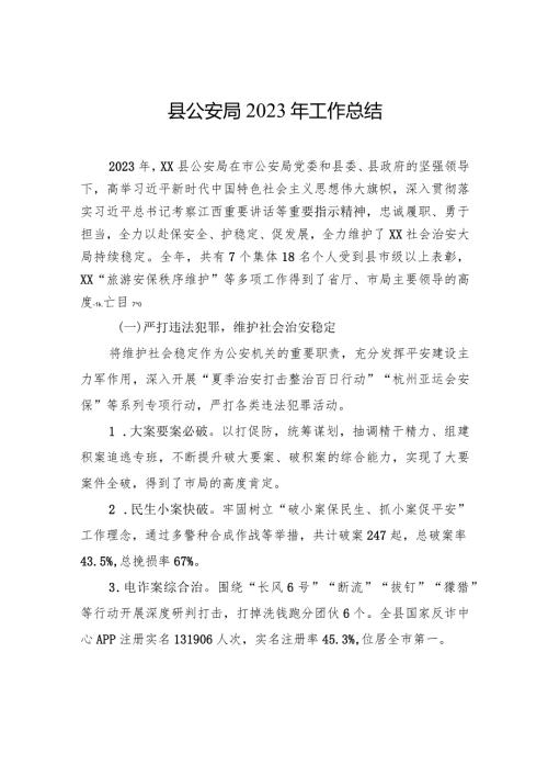 县公安局2023年工作总结(20231229).docx