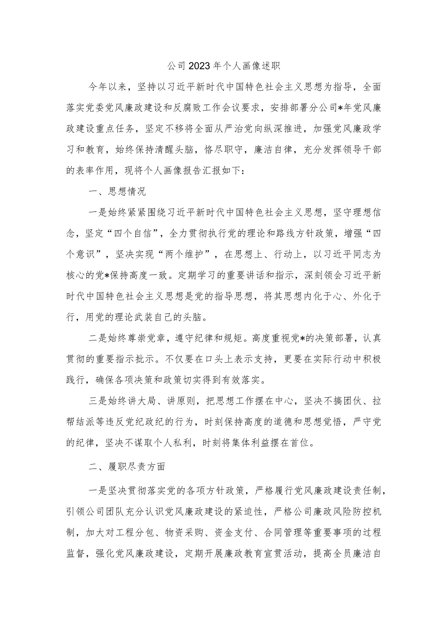 公司2023年个人画像述职.docx_第1页