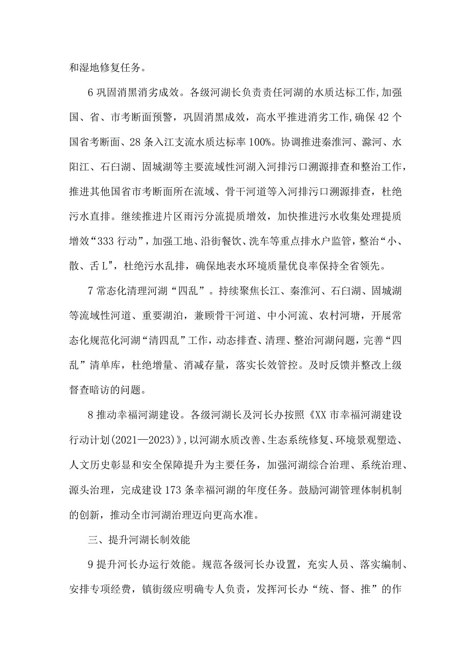 2023XX市河湖长制工作要点.docx_第3页