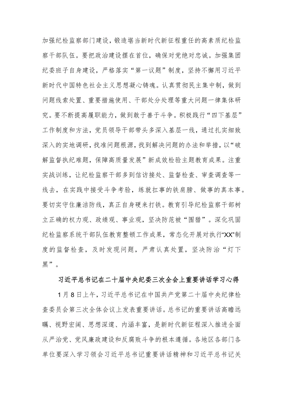学习3篇在二十中央纪委三次全会上的重要讲话精神心得体会.docx_第3页