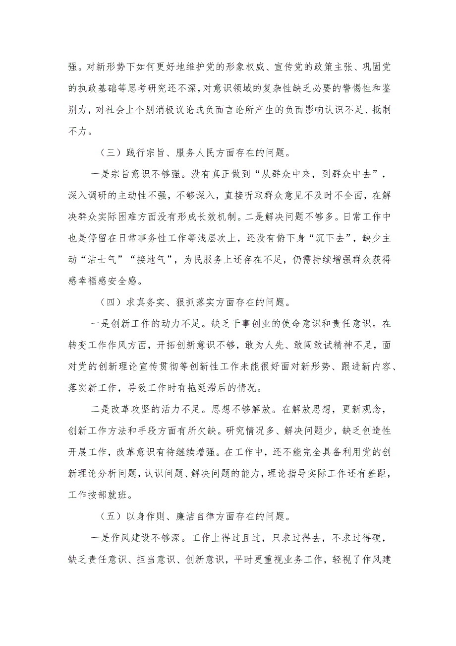 乡镇宣传委员六个方面个人检查发言.docx_第2页