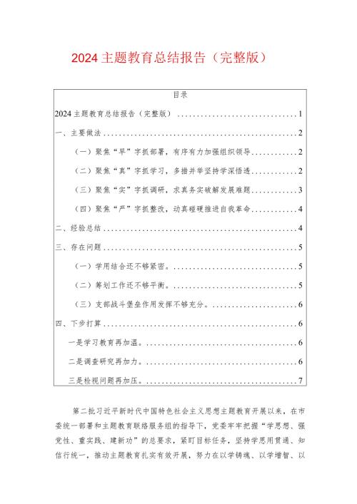 2024主题教育总结报告（完整版）.docx