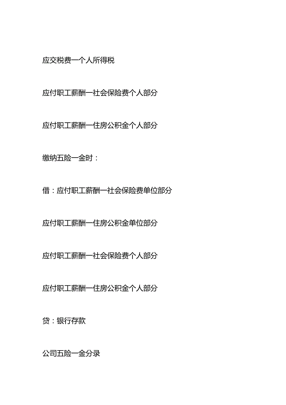 记账实操缴纳五险一金的会计处理分录.docx_第2页