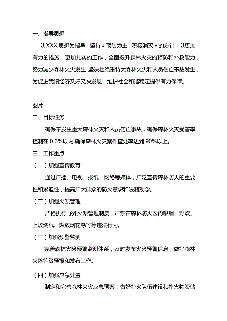 X镇季森林防火工作指导意见.docx_第1页