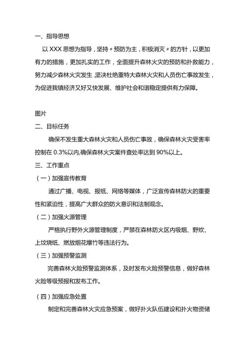 X镇季森林防火工作指导意见.docx