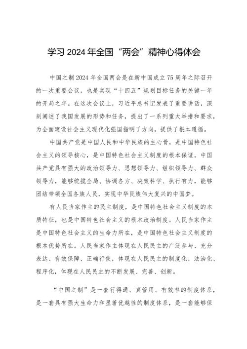 学习2024年两会精神心得体会精选范文33篇.docx