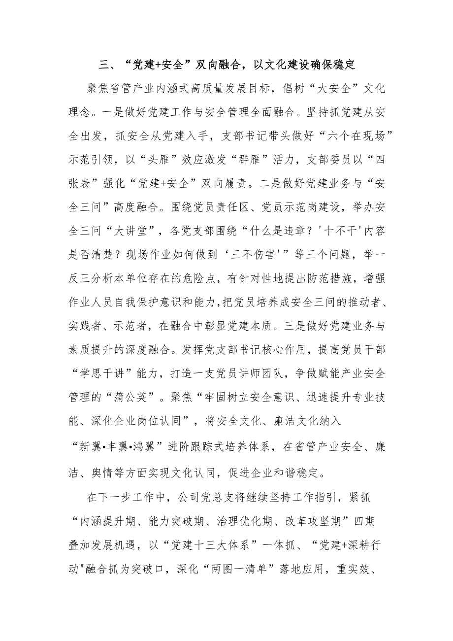 国有企业“党建+安全”工作经验汇报(1).docx_第3页