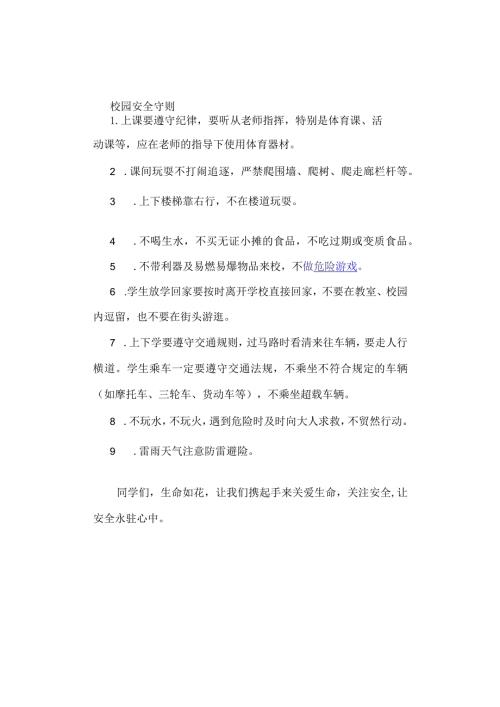 校园安全守则.docx