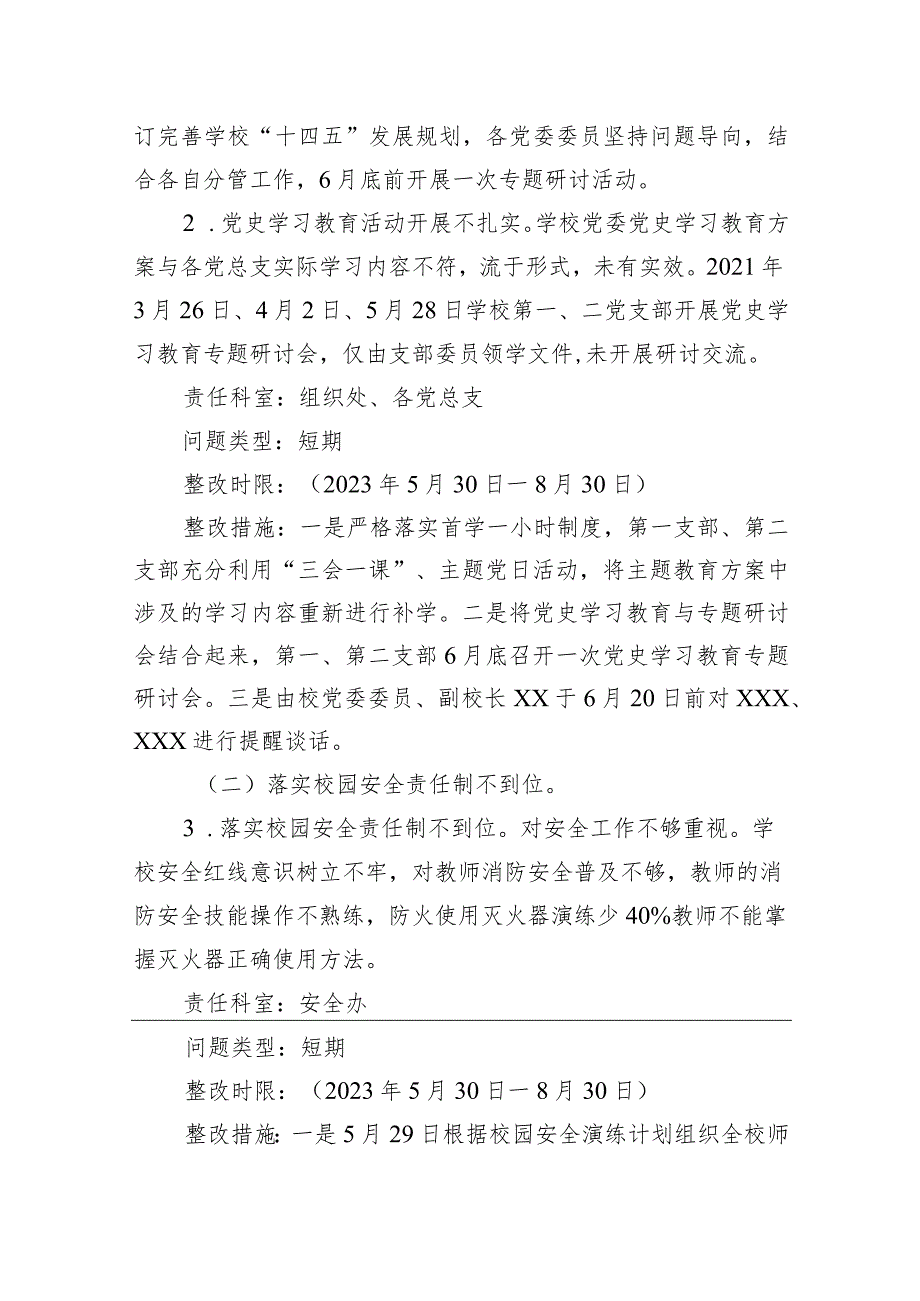 某市关于职业中等专业学校巡察反馈问题整改方案.docx_第2页