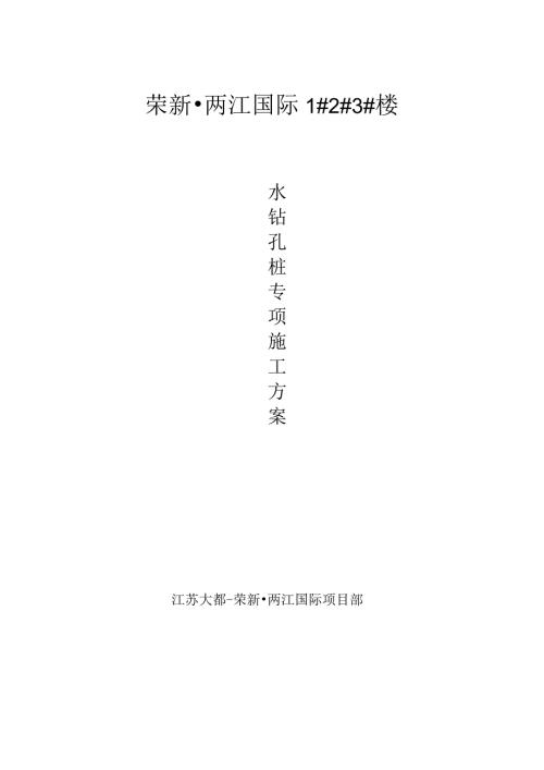 2020年水钻孔桩专项施工方案.docx